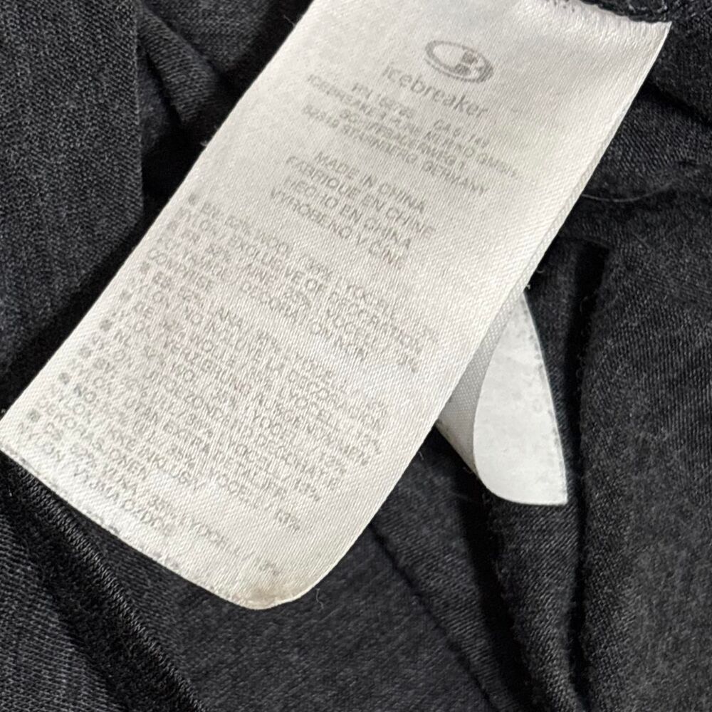 Icebreaker Merino Wool Blend Heather Grey Top size Small - Picture 5 of 5